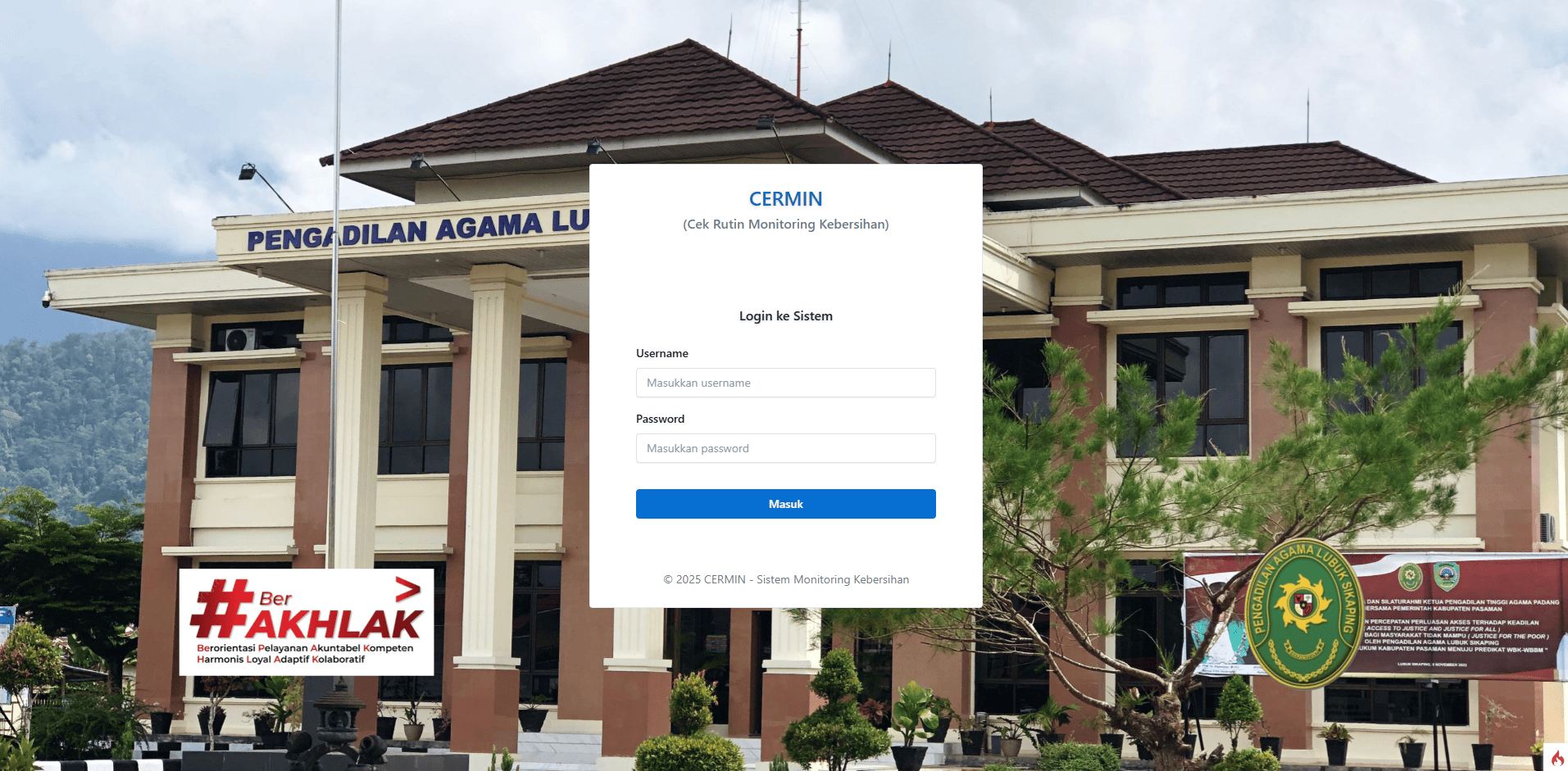 CERMIN (Cek Rutin Monitoring Kebersihan)