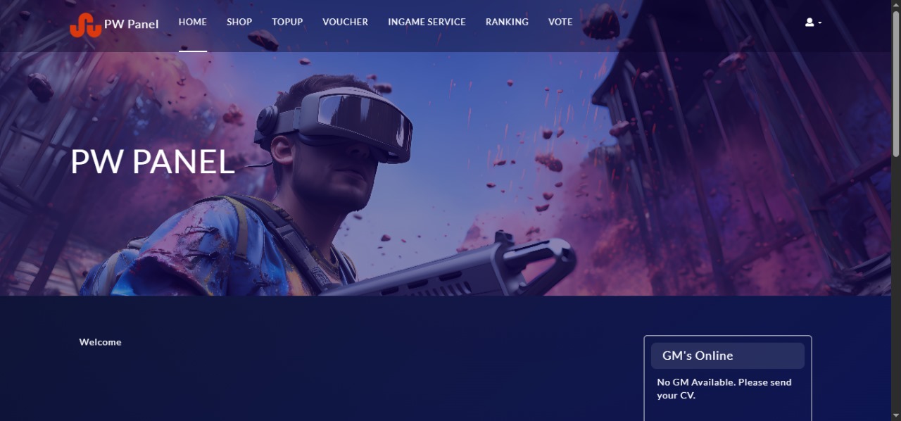 PW Panel Online Game MOORPG